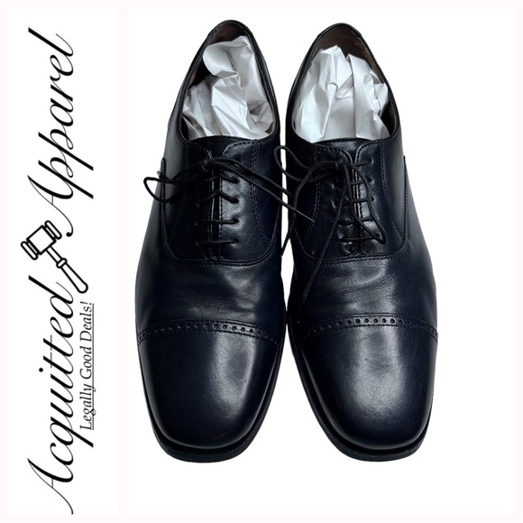 Florsheim Mens Black Oxford Dress Lace Up Shoes main image 8